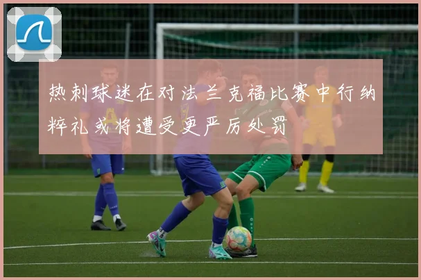 热刺球迷在对法兰克福比赛中行纳粹礼或将遭受更严厉处罚